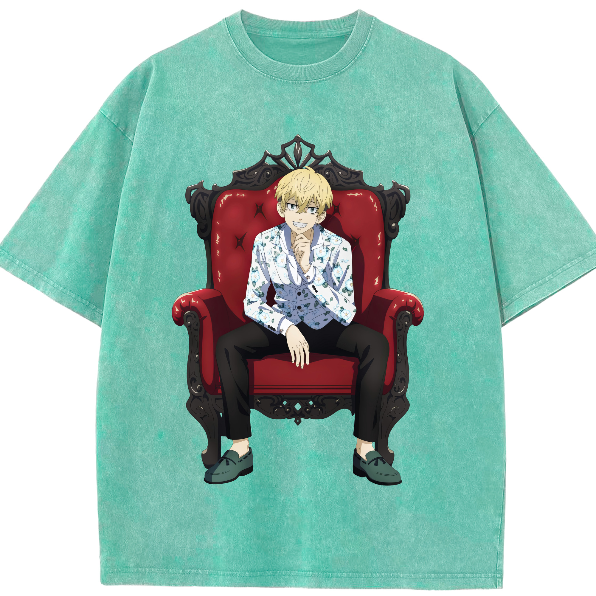 （画像用） 東京リベンジャーズ Tokyo Revengers 綿100% ヴィンテージ風 半袖Tシャツ（フロントプリント）